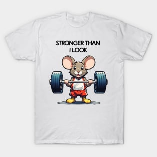 Cute Mouse at the Gym T-Shirt